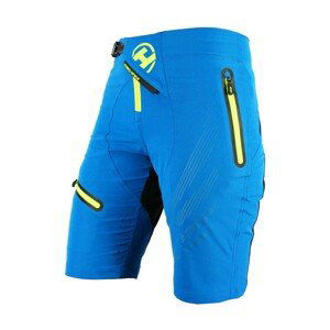 HAVEN Cyklistické nohavice krátke bez trakov - ENERGY LADY - modrá/žltá M