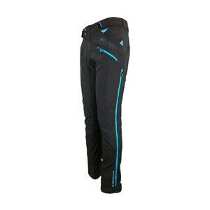 HAVEN Cyklistické nohavice dlhé bez trakov - TRINITY - modrá/čierna XL