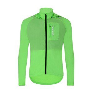 HOLOKOLO Cyklistická vetruodolná bunda - WIND/RAIN - zelená S