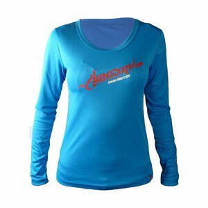HAVEN Cyklistické tričko s dlhým rukávom - AMAZON LADY LONG MTB - ružová/modrá XL