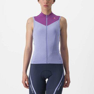 CASTELLI Cyklistický dres bez rukávov - SOLARIS LADY - fialová XL