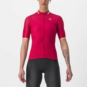 CASTELLI Cyklistický dres s krátkym rukávom - PEZZI LADY - červená L
