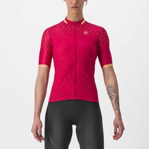 CASTELLI Cyklistický dres s krátkym rukávom - PEZZI LADY - červená M