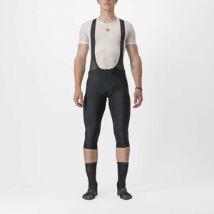 CASTELLI Cyklistické nohavice krátke s trakmi - ENTRATA 2 3/4 - čierna XL