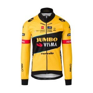 AGU Cyklistická zateplená bunda - JUMBO-VISMA 2023 - čierna/žltá