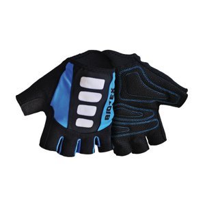 BIOTEX Cyklistické rukavice krátkoprsté - MESH RACE  - čierna/modrá L