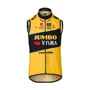 AGU Cyklistická vesta - JUMBO-VISMA 2023 - žltá/čierna XL