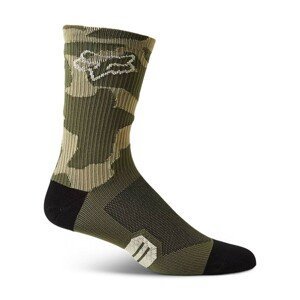 FOX Cyklistické ponožky klasické - RANGER - čierna/zelená