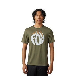 FOX Cyklistické tričko s krátkym rukávom - TURNOUT - zelená