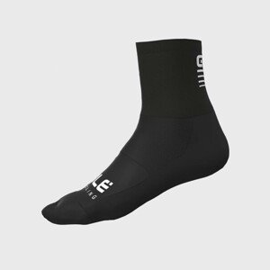 ALÉ Cyklistické ponožky klasické - STRADA 2.0 - biela/čierna