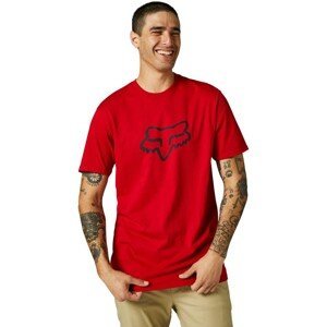 FOX Cyklistické tričko s krátkym rukávom - LEGACY FOX HEAD - červená L