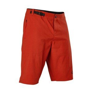 FOX Cyklistické nohavice krátke bez trakov - RANGER - červená