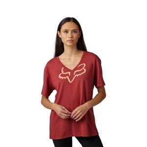 FOX Cyklistické tričko s krátkym rukávom - BOUNDARY LADY - červená