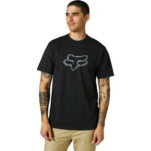 FOX Cyklistické tričko s krátkym rukávom - LEGACY FOX HEAD - čierna 2XL