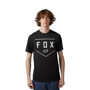 FOX Cyklistické tričko s krátkym rukávom - SHIELD - čierna XL