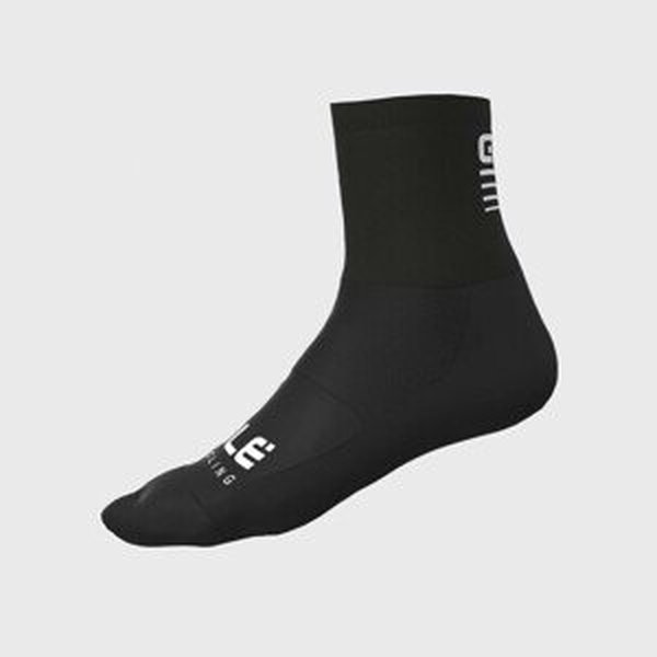 ALÉ Cyklistické ponožky klasické - STRADA 2.0 - biela/čierna L