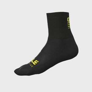 ALÉ Cyklistické ponožky klasické - STRADA 2.0 - žltá/čierna M
