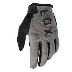 FOX Cyklistické rukavice dlhoprsté - RANGER GEL - čierna/šedá XL