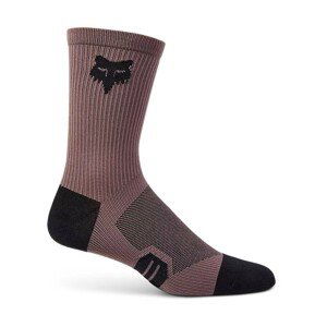 FOX Cyklistické ponožky klasické - RANGER - čierna/hnedá L-XL