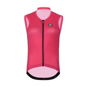 HOLOKOLO Cyklistický dres bez rukávov - PURE LADY - ružová L