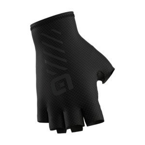 ALÉ Cyklistické rukavice krátkoprsté - ASPHALT - čierna XL