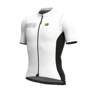 ALÉ Cyklistický dres s krátkym rukávom - SOLID COLOR BLOCK - biela 4XL