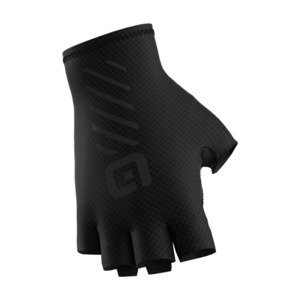 ALÉ Cyklistické rukavice krátkoprsté - ASPHALT - čierna XS
