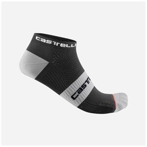 CASTELLI Cyklistické ponožky členkové - LOWBOY 2 - biela/čierna S-M