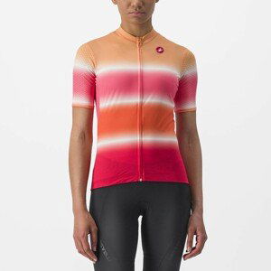 CASTELLI Cyklistický dres s krátkym rukávom - DOLCE LADY - oranžová/červená S