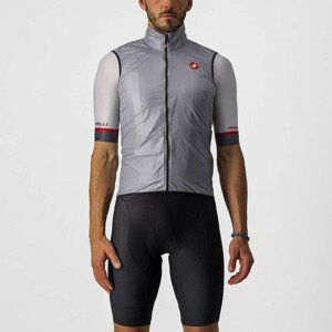 CASTELLI Cyklistická vesta - ARIA - strieborná 2XL