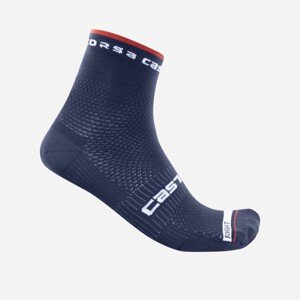 CASTELLI Cyklistické ponožky klasické - ROSSO CORSA PRO 9 - modrá L-XL