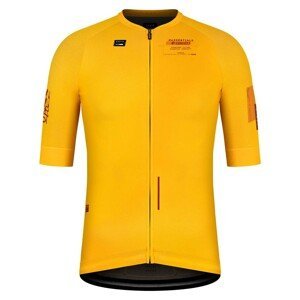 GOBIK Cyklistický dres s krátkym rukávom - CX PRO 2.0 - žltá XL