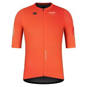 GOBIK Cyklistický dres s krátkym rukávom - STARK - oranžová L