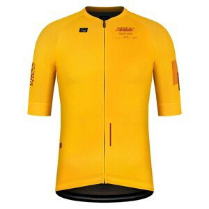 GOBIK Cyklistický dres s krátkym rukávom - CX PRO 2.0 - žltá 2XL