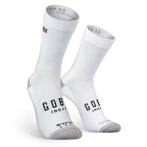 GOBIK Cyklistické ponožky klasické - IRO 2.0 - biela S-M