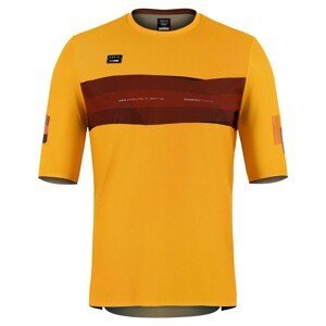 GOBIK Cyklistické tričko s krátkym rukávom - VOLT - žltá XL
