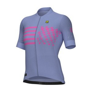 ALÉ Cyklistický dres s krátkym rukávom - PLAY PR-E - fialová