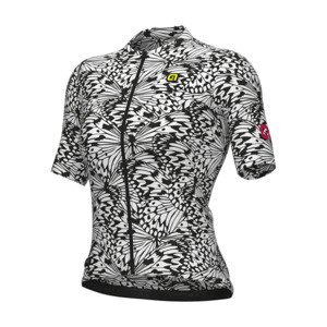 ALÉ Cyklistický dres s krátkym rukávom - PAPILLON PR-E - biela