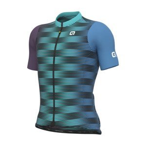 ALÉ Cyklistický dres s krátkym rukávom - DINAMICA PRAGMA - modrá/zelená