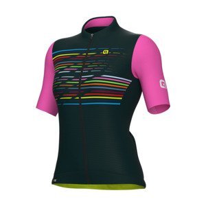 ALÉ Cyklistický dres s krátkym rukávom - LOGO PR-S - zelená