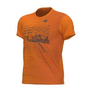 ALÉ Cyklistický dres s krátkym rukávom - OFF ROAD - GRAVEL AWAY - oranžová XL