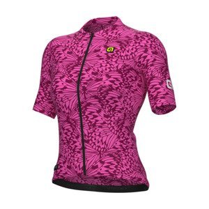 ALÉ Cyklistický dres s krátkym rukávom - PAPILLON PR-E - ružová