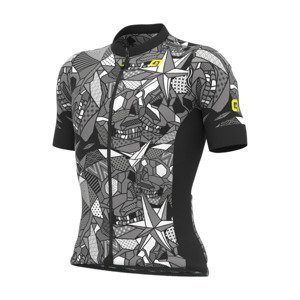 ALÉ Cyklistický dres s krátkym rukávom - OVER PRAGMA - šedá XL