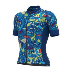 ALÉ Cyklistický dres s krátkym rukávom - OVER PRAGMA - modrá M