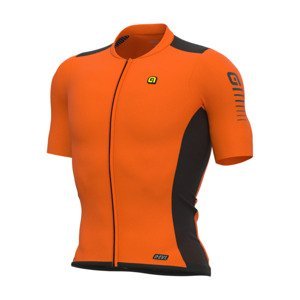 ALÉ Cyklistický dres s krátkym rukávom - R-EV1  RACE 2.0 - oranžová M