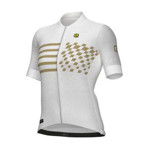 ALÉ Cyklistický dres s krátkym rukávom - PLAY PR-E - biela M