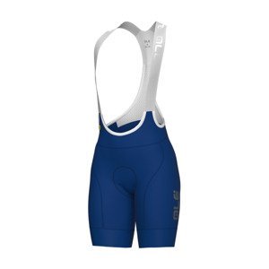 ALÉ Cyklistické nohavice krátke s trakmi - MAGIC COLOUR PR-E - modrá XL