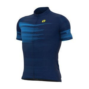 ALÉ Cyklistický dres s krátkym rukávom - SOLID TURBO - modrá M