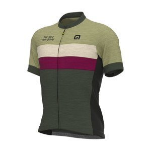 ALÉ Cyklistický dres s krátkym rukávom - OFF ROAD - GRAVEL CHAOS - zelená XL