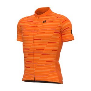 ALÉ Cyklistický dres s krátkym rukávom - SOLID STEP - oranžová M